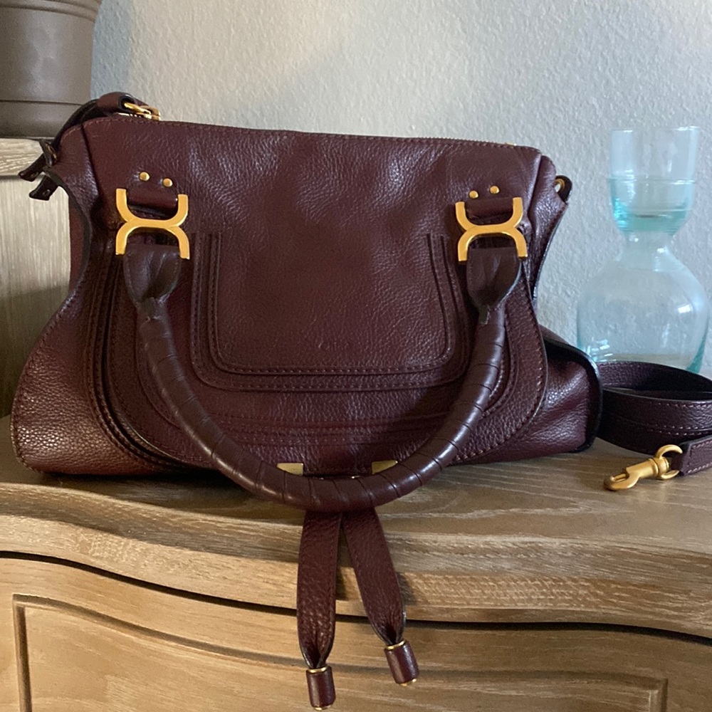 Authentic Chloe Marcie Medium Satchel Cross Body